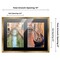 Metallic Gold Bronze Finish Collage Frame - Black Mat, 20 Frame Sizes to Choose From, UV Acrylic, Wall Hanging Hardware, Vertical or Horizontal Display